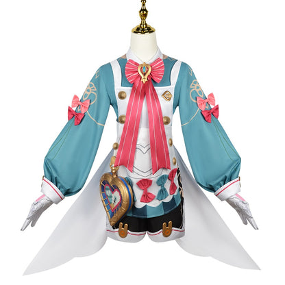 Azuiblc Genshin Impact Sigewinne Cosplay Costume with Tail and Waist Accessories - Wig Optional
