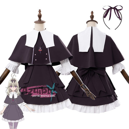 Azuiblc Detective Precure! Tan Puri Ruruka Moriya Cosplay Cure Arcana Shadow Cosplay Costume One-Piece Dress Daily Wear