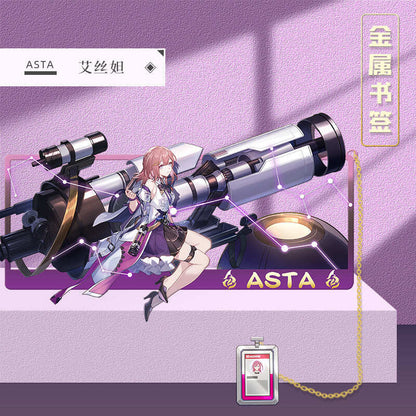 Azuiblc 崩壊スターレイル 　アナイクス　栞　9cm　キャストリス　ヒアンシー　サフェル　金属製　おもちゃ　萌えグッズ - Azuiblc