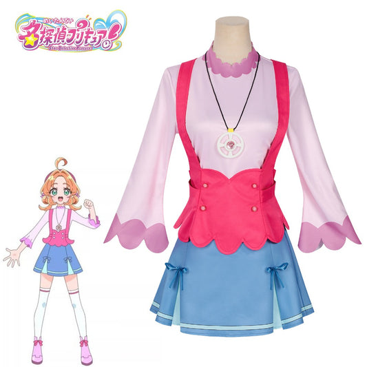 Azuiblc Detective Precure Akeshi Anna Casual Clothes Cosplay Costume Dress