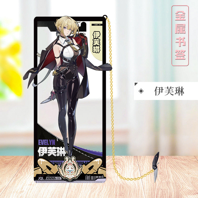 Azuiblc ゼンレスゾーンゼロ 栞　ビビアン　トリガー　0号アンビー　金属製　お礼　邪兎屋　おもちゃ　ゼンゼロ／ZZZ　萌えグッズ - Azuiblc