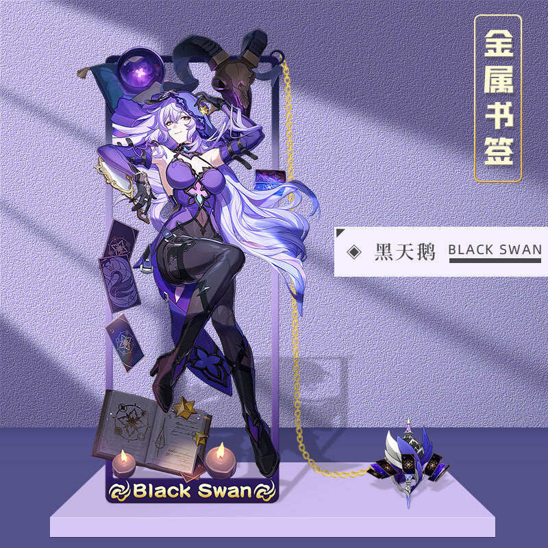 Azuiblc 崩壊スターレイル 　アナイクス　栞　9cm　キャストリス　ヒアンシー　サフェル　金属製　おもちゃ　萌えグッズ - Azuiblc