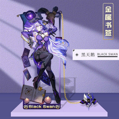 Azuiblc 崩壊スターレイル 　アナイクス　栞　9cm　キャストリス　ヒアンシー　サフェル　金属製　おもちゃ　萌えグッズ - Azuiblc