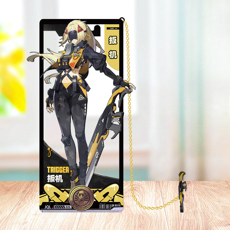 Azuiblc ゼンレスゾーンゼロ 栞　ビビアン　トリガー　0号アンビー　金属製　お礼　邪兎屋　おもちゃ　ゼンゼロ／ZZZ　萌えグッズ - Azuiblc