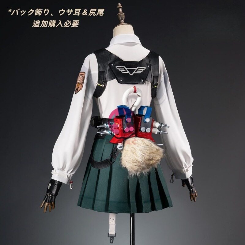 Azuiblcゼンゼロ アリス・タイムフィールド 　コスプレ衣装 ウサギ 剣士 セーラー服 JK 3D飾り コスチュームセット アニメ cosplay - Azuiblc
