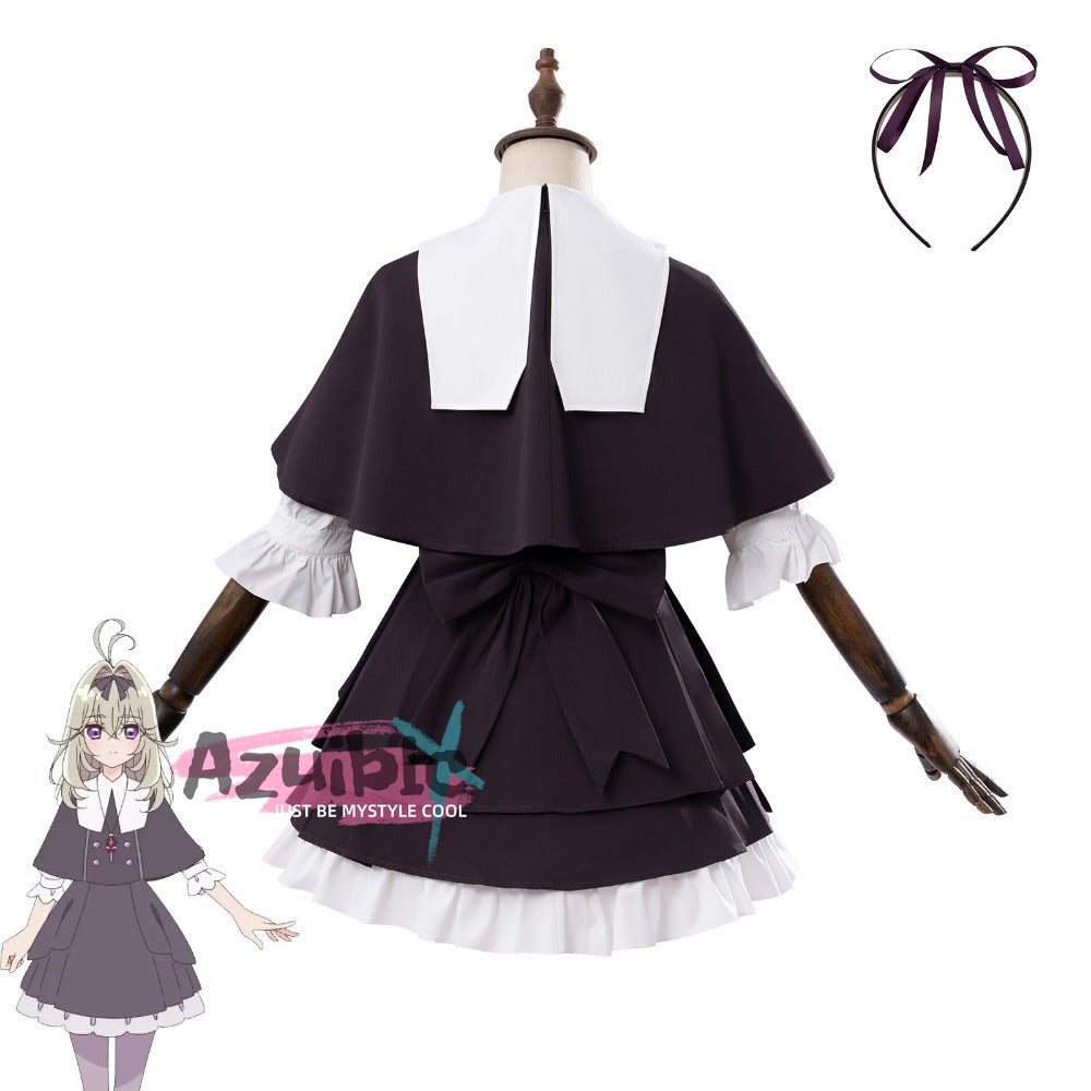Azuiblc Detective Precure! Tan Puri Ruruka Moriya Cosplay Cure Arcana Shadow Cosplay Costume One-Piece Dress Daily Wear