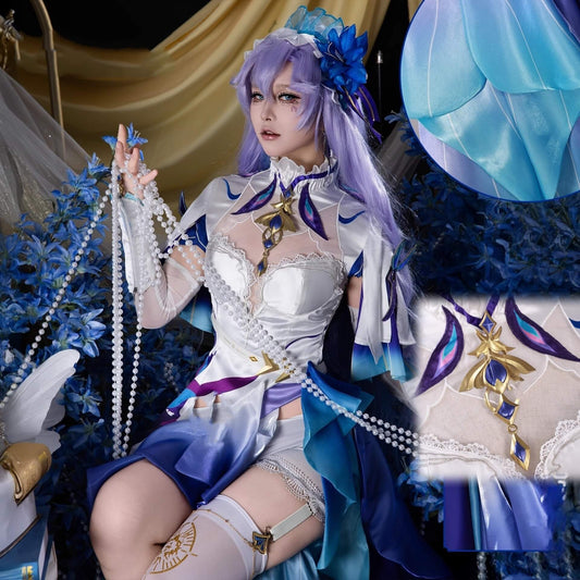 Azuiblc 鳴潮 カンタレラ コスプレ衣装　3d樹脂アクセサリー　礼服　ワンピース　コスチュームAzf14 - Azuiblc
