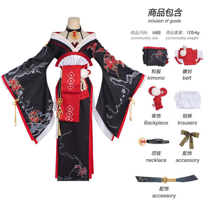 Azuiblc NTE Hotori Cosplay Costume Event Neverness to Everness Fancy Dress Print Halloween Stage Outfit