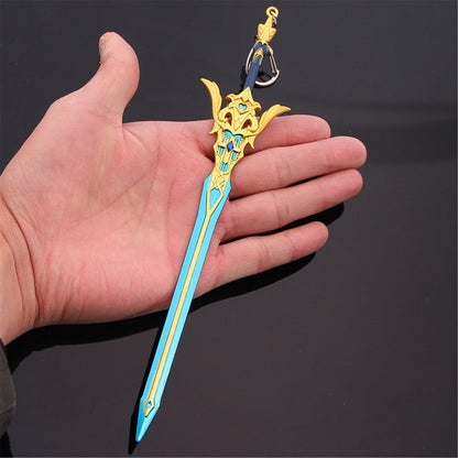 Azuiblc  　限定割引活動　原神　ミニチュア　22cm　ミニ武器　ダイキャスト製　おもちゃ　手遊び　武器ファン向け　装備品　キーホルダー - Azuiblc