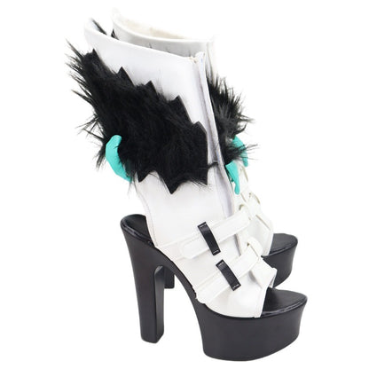 Azuiblc Zenless Zone Zero Nanomiya Yuu Shoes Pumps Platform Boots Boots Nangū Yū Zenless Zero/ZZZ Cosplay Prop