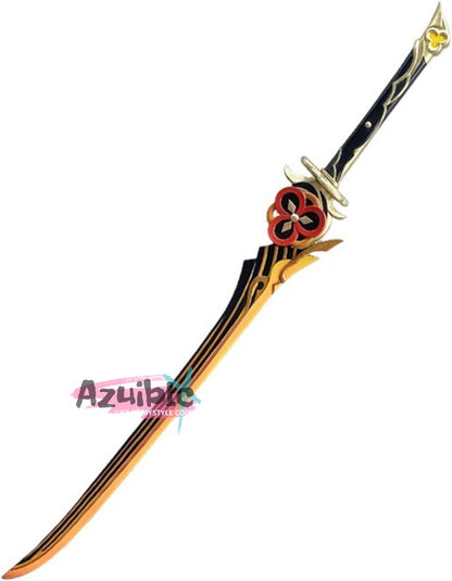 Azuiblc 原神 有楽御簾切 千織 片手剣  106CM 武器 PU製 剣 刀 武器 コスプレ道具  コスプレ小物 cosplayAzd19 - Azuiblc