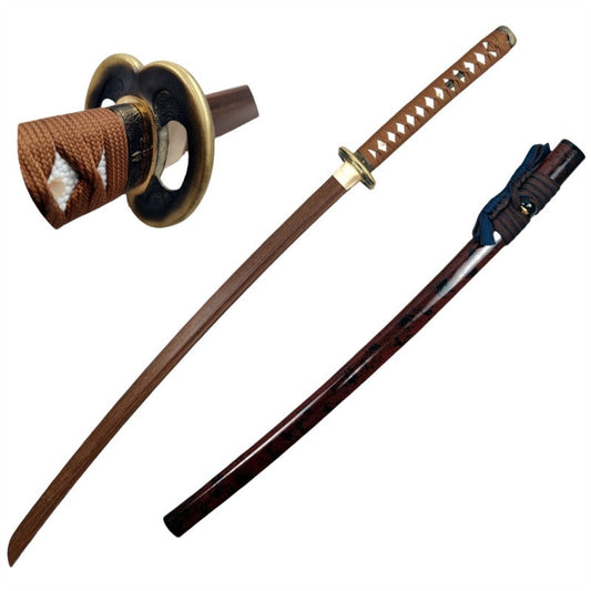 Azuiblc るろうに剣心-明治剣客浪漫譚- 日本風 装飾品　緋村剣心逆刃刀　103cm 汎用刀　仕上げ模造刀　レプリカ　和風　コスプレ道具 唐風　模造刀　木刃　樹脂刃　工芸品　武士刀　サムライ　ソード　ハロウィン - Azuiblc