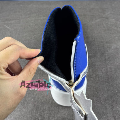 Azuiblc JoJo's Bizarre Adventure Jonathan Joestar Shoes Cosplay Prop Event Footwear