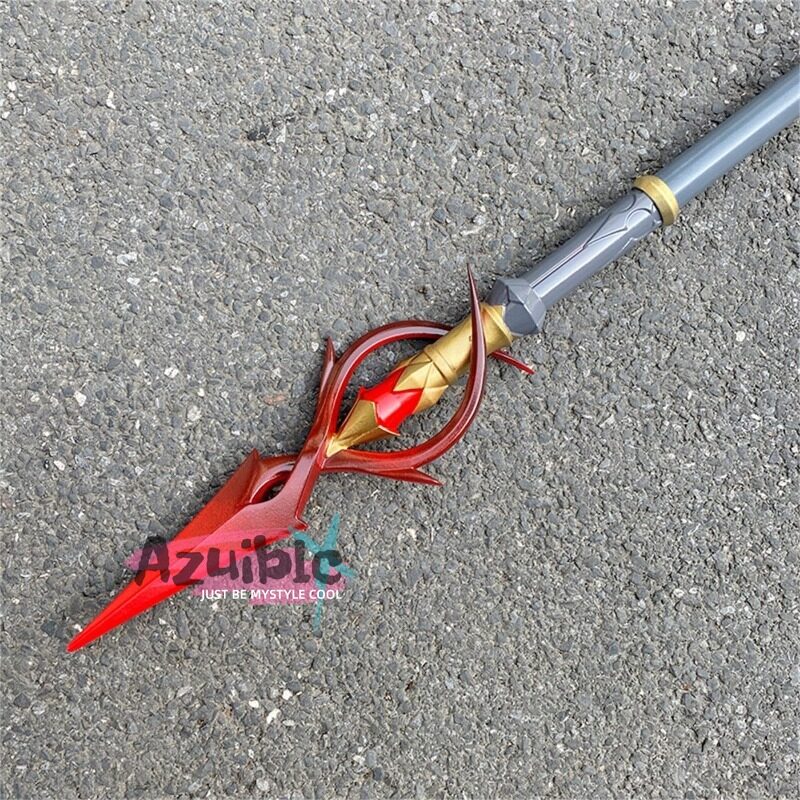 Azuiblc 原神 槍 赤月のシルエット 召使 コスプレ道具 アルレッキーノ 172CM 鎌198cm武器 PU製 Cosplay 道具  コスプレ小物 cosplayAzd19 - Azuiblc