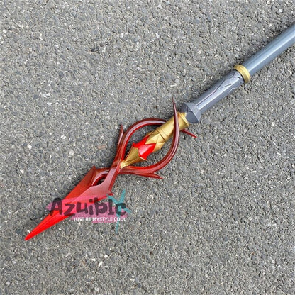 Azuiblc 原神 槍 赤月のシルエット 召使 コスプレ道具 アルレッキーノ 172CM 鎌198cm武器 PU製 Cosplay 道具  コスプレ小物 cosplayAzd19 - Azuiblc