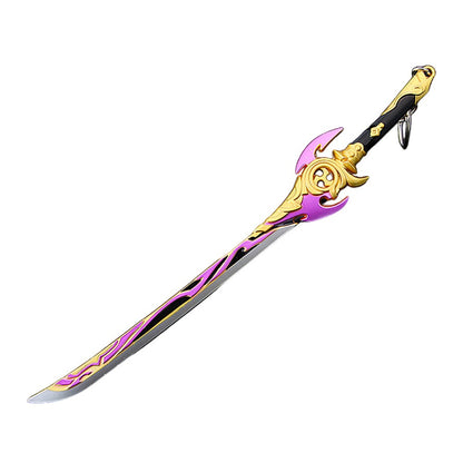Azuiblc  　限定割引活動　原神　ミニチュア　22cm　ミニ武器　ダイキャスト製　おもちゃ　手遊び　武器ファン向け　装備品　キーホルダー - Azuiblc