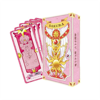 Azuiblc  クロウカード さくらカード クリアカード カードキャプターさくら コスプレ 道具 小物 中国並行輸入品 コレクション Collection 卓上 タロットカード 遊び 占いカード 誕生日 プレゼント 魔法少女 ピンク色 木之本桜 アニメ 萌えグッズ クリスマスプレゼント - Azuiblc