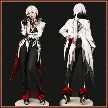 在庫納品　Azuiblc 原神　召使　アルレッキーノ　コスプレ衣装 　コスチュームセット 3D樹脂アクセサリー グッズ げんしん　cosplay 変装 仮装 　ハロウィン クリスマス イベント - Azuiblc