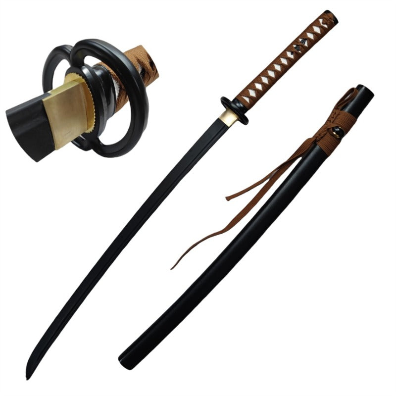 Azuiblc るろうに剣心-明治剣客浪漫譚- 日本風 装飾品　緋村剣心逆刃刀　103cm 汎用刀　仕上げ模造刀　レプリカ　和風　コスプレ道具 唐風　模造刀　木刃　樹脂刃　工芸品　武士刀　サムライ　ソード　ハロウィン - Azuiblc