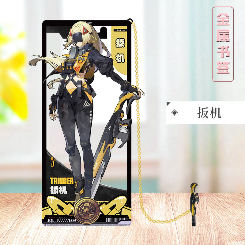 Azuiblc ゼンレスゾーンゼロ 栞　ビビアン　トリガー　0号アンビー　金属製　お礼　邪兎屋　おもちゃ　ゼンゼロ／ZZZ　萌えグッズ - Azuiblc