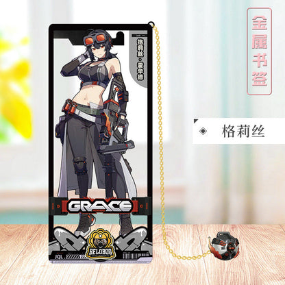 Azuiblc ゼンレスゾーンゼロ 栞　ビビアン　トリガー　0号アンビー　金属製　お礼　邪兎屋　おもちゃ　ゼンゼロ／ZZZ　萌えグッズ - Azuiblc