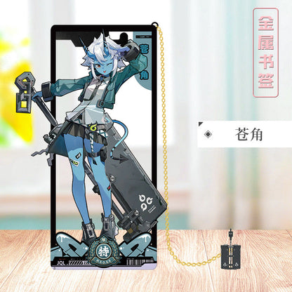 Azuiblc ゼンレスゾーンゼロ 栞　ビビアン　トリガー　0号アンビー　金属製　お礼　邪兎屋　おもちゃ　ゼンゼロ／ZZZ　萌えグッズ - Azuiblc