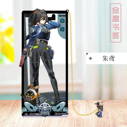 Azuiblc ゼンレスゾーンゼロ 栞　ビビアン　トリガー　0号アンビー　金属製　お礼　邪兎屋　おもちゃ　ゼンゼロ／ZZZ　萌えグッズ - Azuiblc