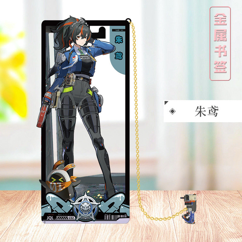 Azuiblc ゼンレスゾーンゼロ 栞　ビビアン　トリガー　0号アンビー　金属製　お礼　邪兎屋　おもちゃ　ゼンゼロ／ZZZ　萌えグッズ - Azuiblc