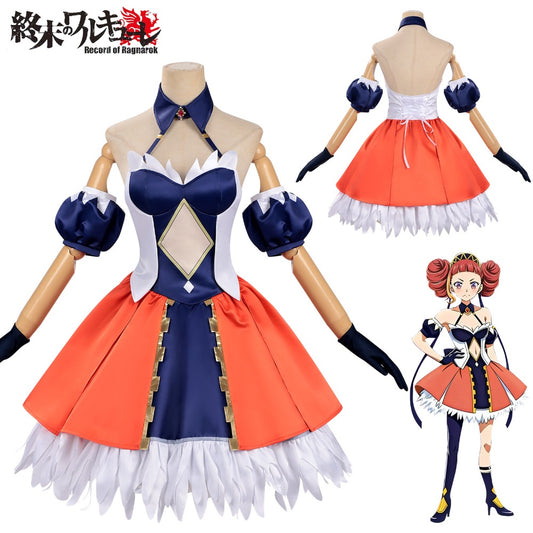 Azuiblc Record of Ragnarok Alvit Cosplay Costume Valkyrie Cosplay Dress Outfit