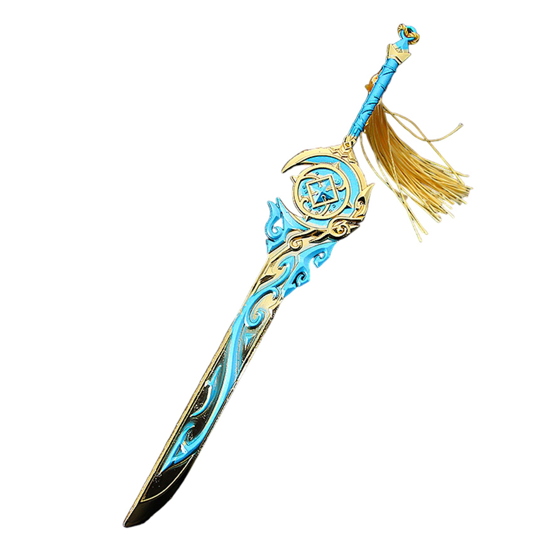 Azuiblc  　限定割引活動　原神　ミニチュア　22cm　ミニ武器　ダイキャスト製　おもちゃ　手遊び　武器ファン向け　装備品　キーホルダー - Azuiblc