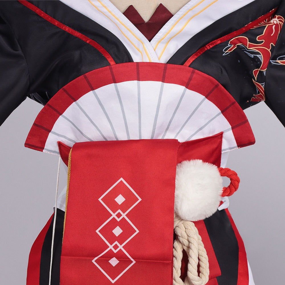 Azuiblc NTE Hotori Cosplay Costume Event Neverness to Everness Fancy Dress Print Halloween Stage Outfit