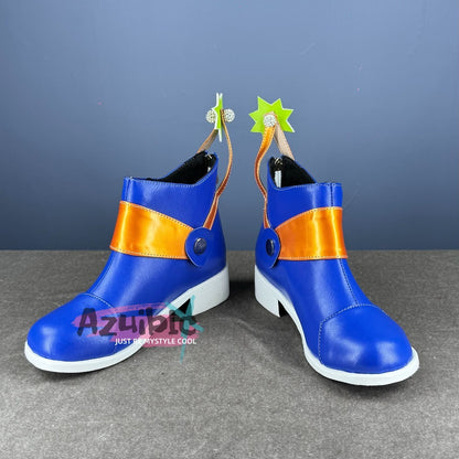 Azuiblc JoJo's Bizarre Adventure Jonathan Joestar Shoes Cosplay Prop Event Footwear