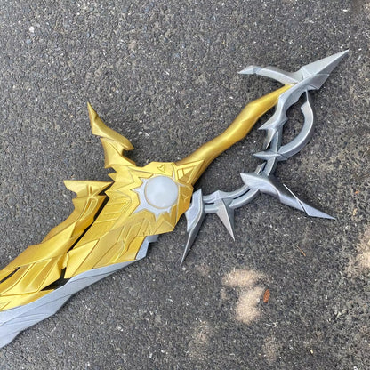 Azuiblc 崩壊スターレイル ファイノン 剣 PU製110cm 金銀塗装 立体造型 コスプレ武器 武器 PU製  武器 コスプレ道具 - Azuiblc