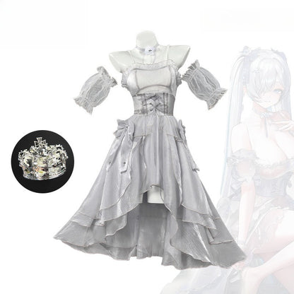 Azuiblc NIKKE Goddess of Victory: Nikke Cinderella Cosplay Costume Dress for Events and Parties