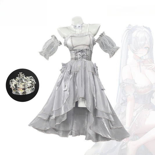Azuiblc NIKKE Goddess of Victory: Nikke Cinderella Cosplay Costume Dress for Events and Parties