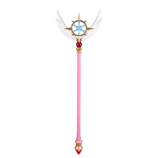 Azuiblc Cardcaptor Sakura Kinomoto Sakura Dream Wand Cosplay Prop 100cm Model Replica Resin Sakura Card Arc