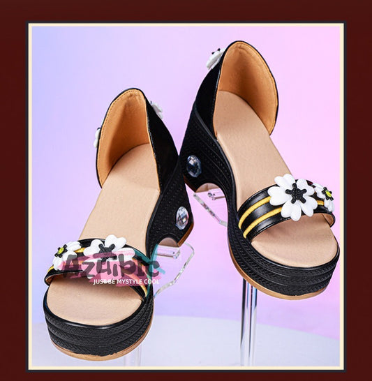 [Azuiblc] Wuthering Waves Hiyuki Cosplay Shoes Sandals High Heels Platform Shoes Cosplay Props Accessories Stage Event