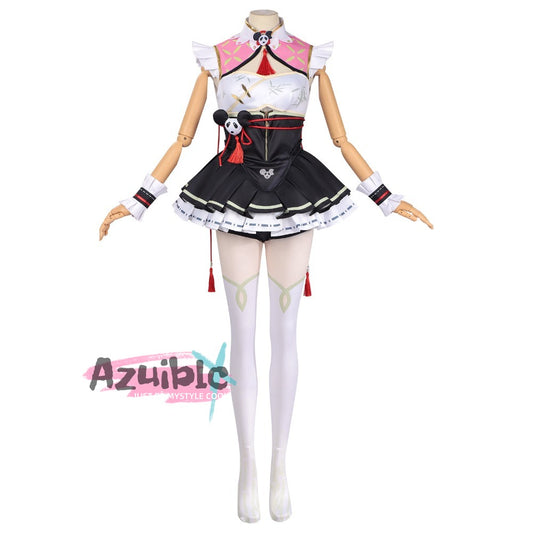Azuiblc NTE Chii-chan Cosplay Costume - Chii-chan Pop'n Panda Costume - Never Ever - Event - Chinese Style - Panda Style - Halloween - Fancy Dress