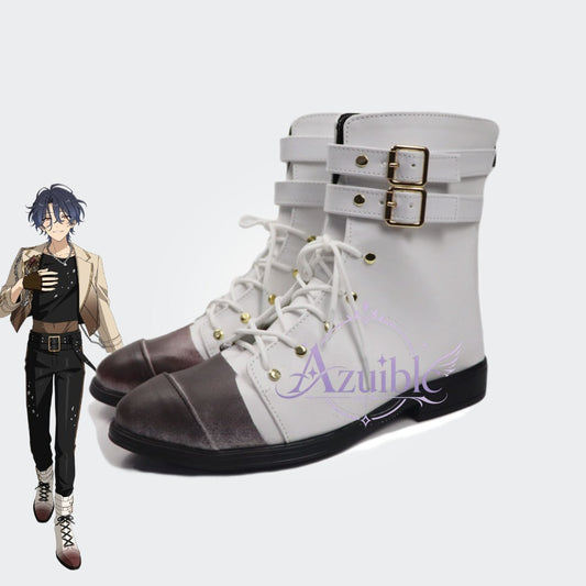 Azuiblc Ensemble Stars!! Chitose Kanra Shoes Cosplay Prop Boots Event