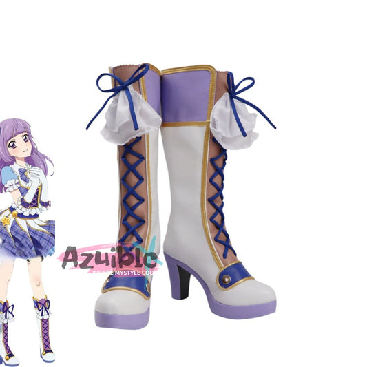 Azuiblc Aikatsu! -Idol Activity!- Sumire Kanzaki Boots Cosplay Props Shoes Halloween Stage Ready