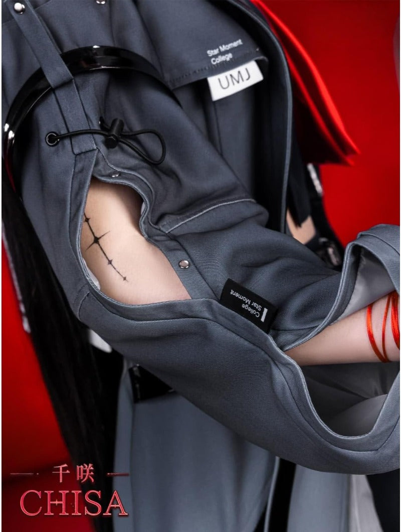 Azuiblc　鳴潮　千咲 コスプレ衣装 ウィッグ付き ハット付き 朽葉千咲 黒海岸 JK 女子高生 コスプレ コスチュームセット - Azuiblc