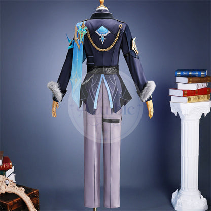 Azuiblc 原神 空「冬の夜を狩る者」コスプレ衣装 3D PLA製パーツ付き スネージナヤ戦闘服 制服風コスチューム
