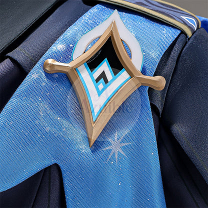 Azuiblc 原神 空「冬の夜を狩る者」コスプレ衣装 3D PLA製パーツ付き スネージナヤ戦闘服 制服風コスチューム
