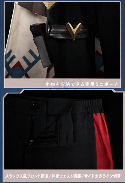 Azuiblc 原神 アリョーシャ コスチューム 3dPlaパーツ付き ハロウィン 撮影道具　イベント　舞台対応　コスプレ衣装