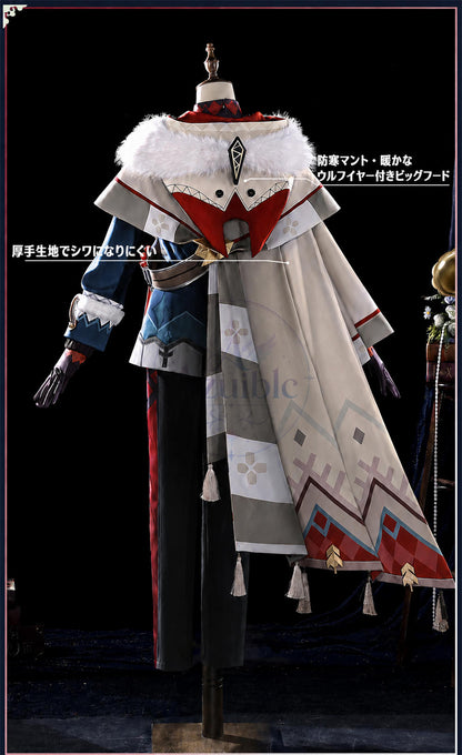 Azuiblc 原神 アリョーシャ コスチューム 3dPlaパーツ付き ハロウィン 撮影道具　イベント　舞台対応　コスプレ衣装