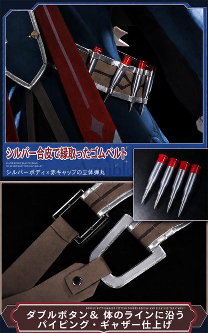 Azuiblc 原神 アリョーシャ コスチューム 3dPlaパーツ付き ハロウィン 撮影道具　イベント　舞台対応　コスプレ衣装