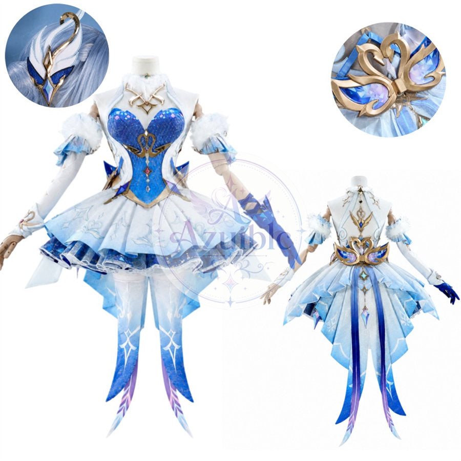 【Azuiblc】 原神 オデット Odette コスプレ衣装 金属アクセサリー cosplay 舞台 イベント