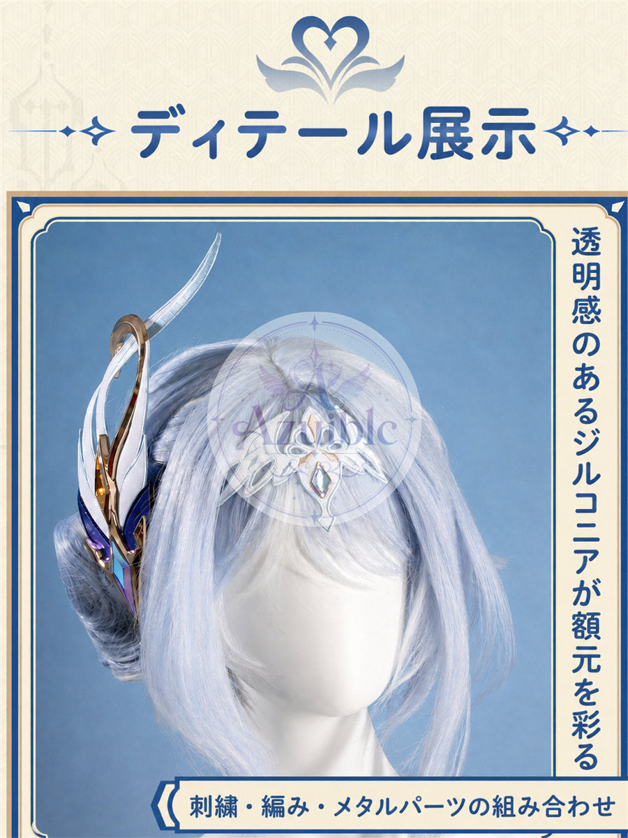 【Azuiblc】 原神 オデット Odette コスプレ衣装 金属アクセサリー cosplay 舞台 イベント