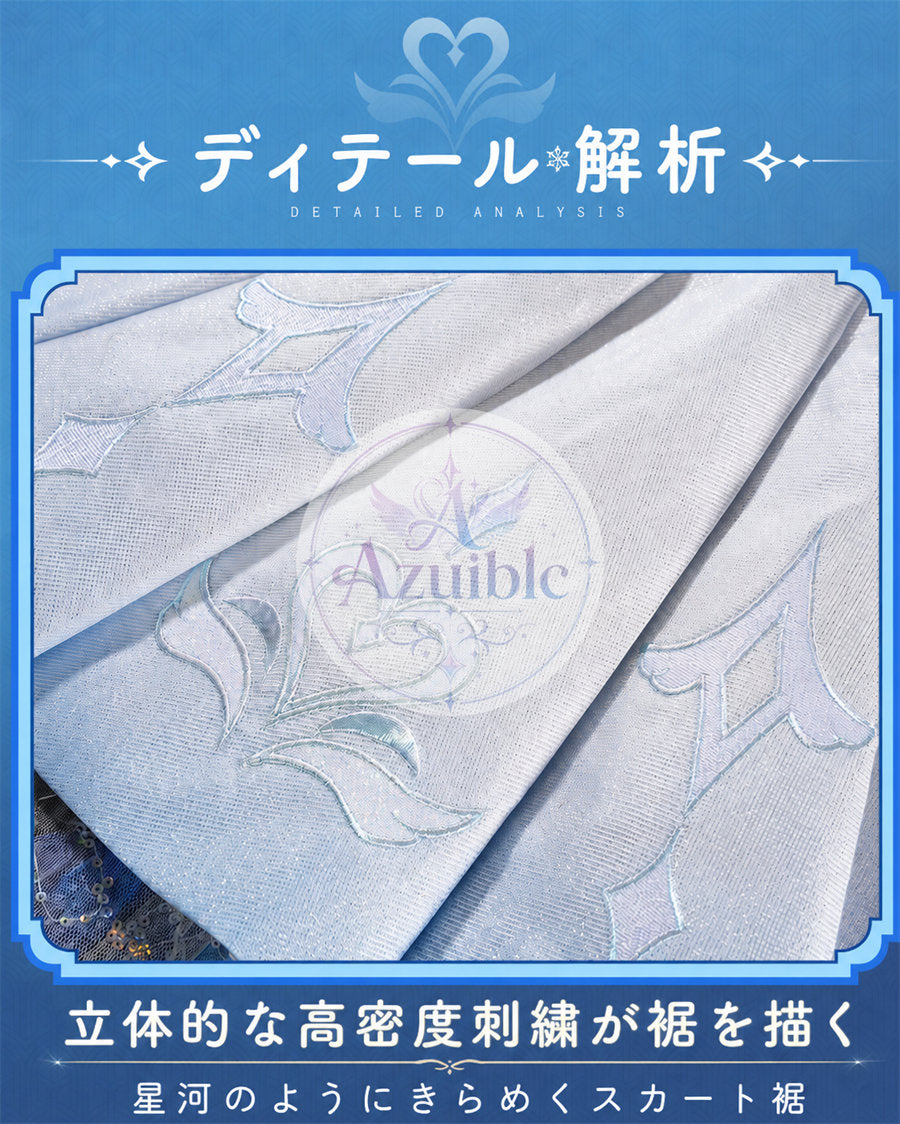【Azuiblc】 原神 オデット Odette コスプレ衣装 金属アクセサリー cosplay 舞台 イベント