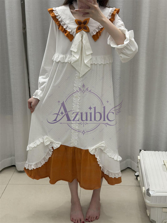 【Azuiblc】Genshin Impact Sandrone Pajamas Nightwear Cosplay Costume Marionette Daily Wear Cosplay Stage Event